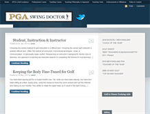 Tablet Screenshot of pgaswingdoctor.com